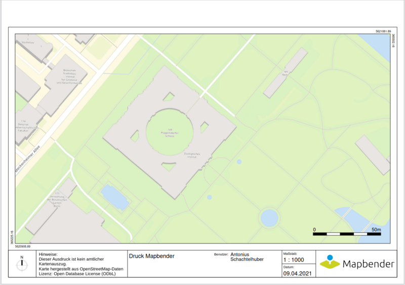 Mapbender PDF-Druckausgabe