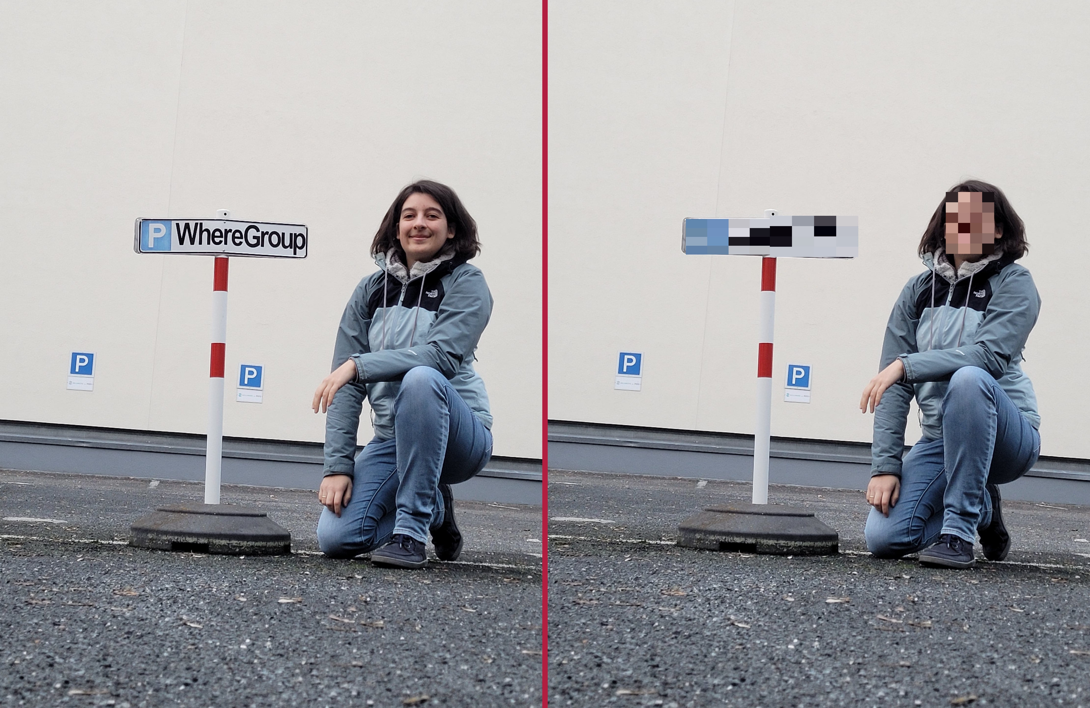 Vorher Nachher Bild Verpixelung