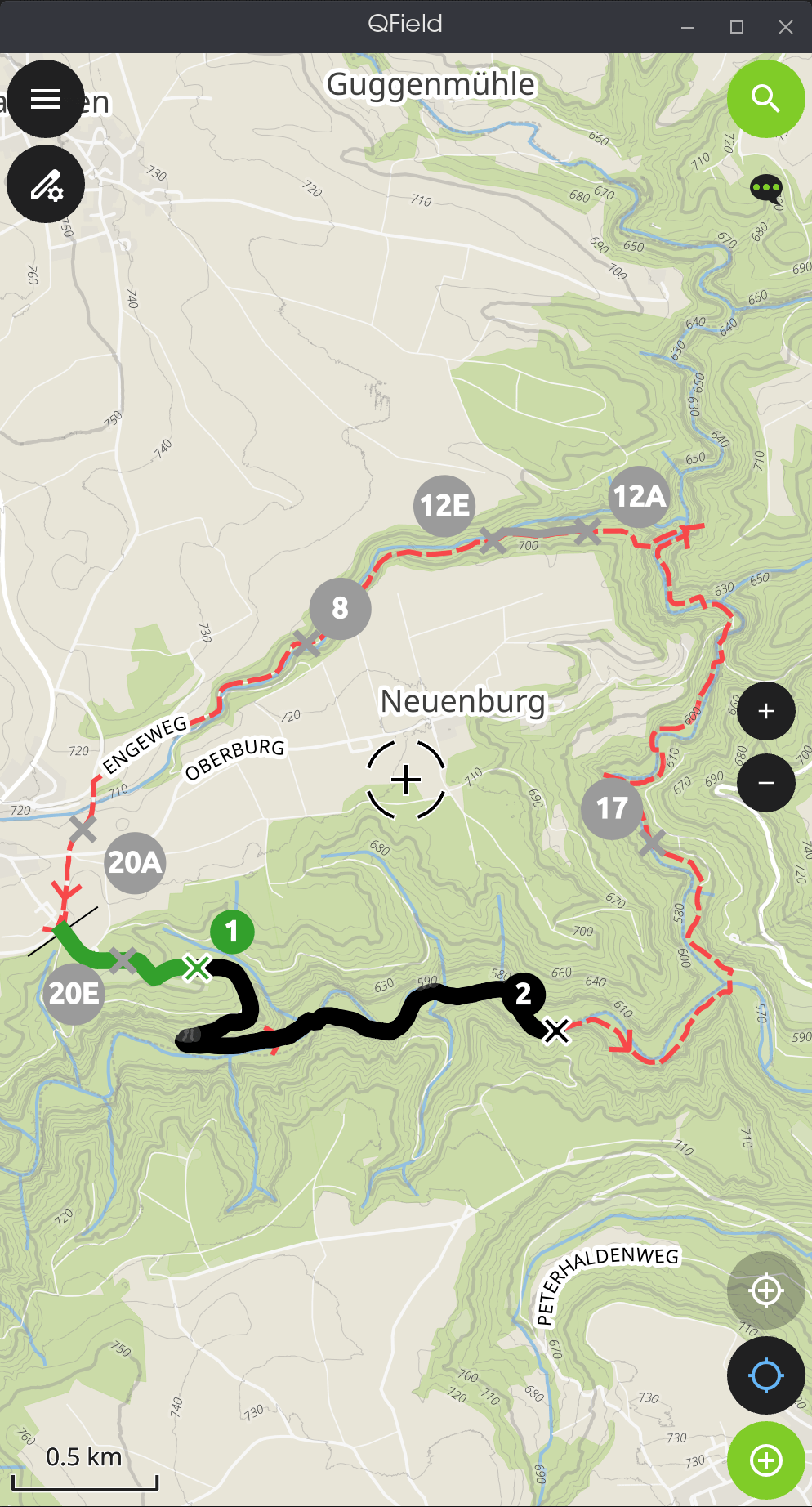 QField-Anwendung, Mobile QGIS