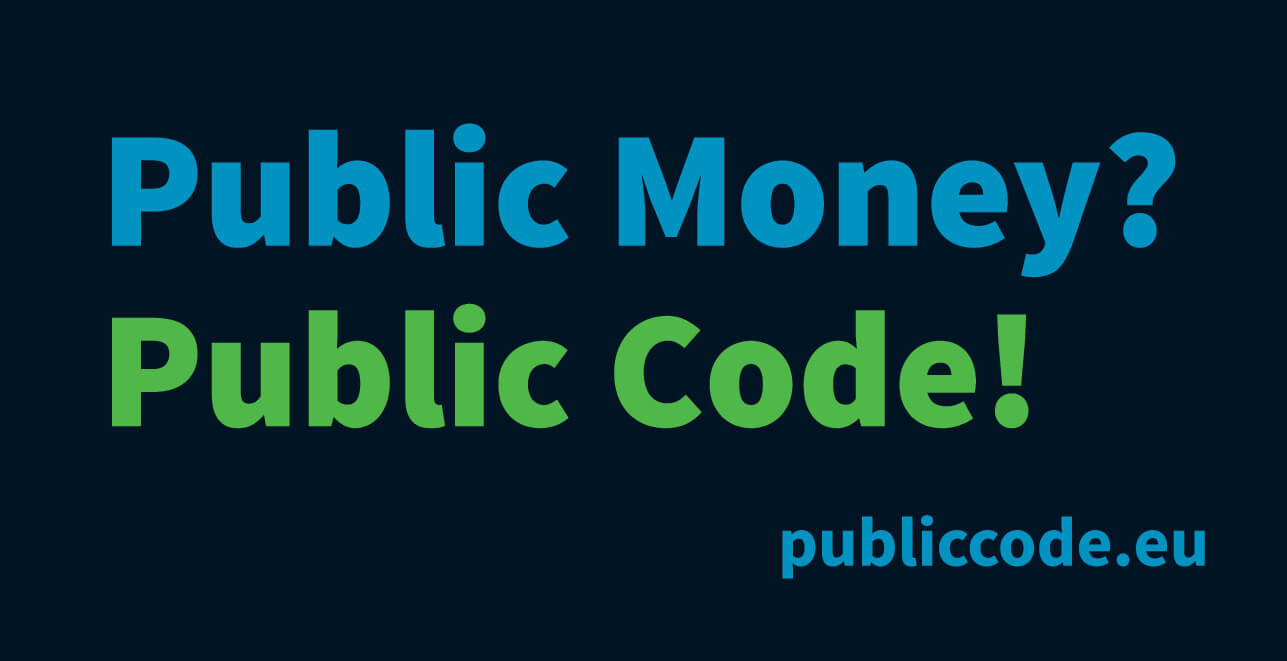 Public Money Public Code